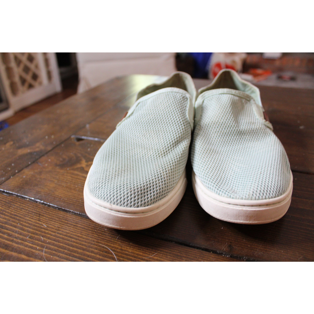 Olukai Pehuea Mint Sage Green Palm Size 9 Slip On Sneakers - Picture 5 of 8